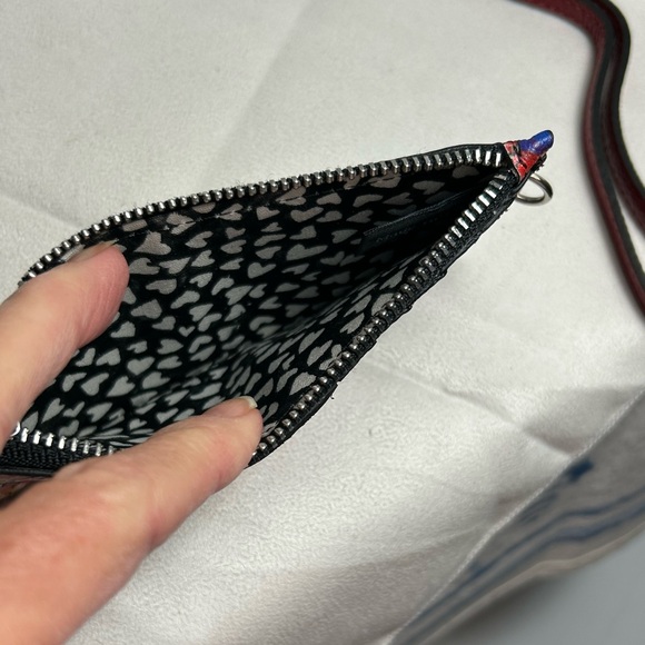 Brighton Fashionista Love Bouquet Wallet Card & Coin Holder with Strap Leather - Picture 5 of 10